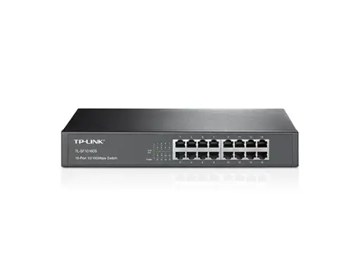 [PT00000358] TP-LINK SWITCH 16 PUERTOS 10/100 FAST ETHERNET RACKMOUNT (SF1016DS)                                              