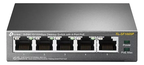 [PT00001226] TP-LINK  SWITCH 5 PUERTOS GIGABIT 4 PUERTOS POE (TL-SG1005P)